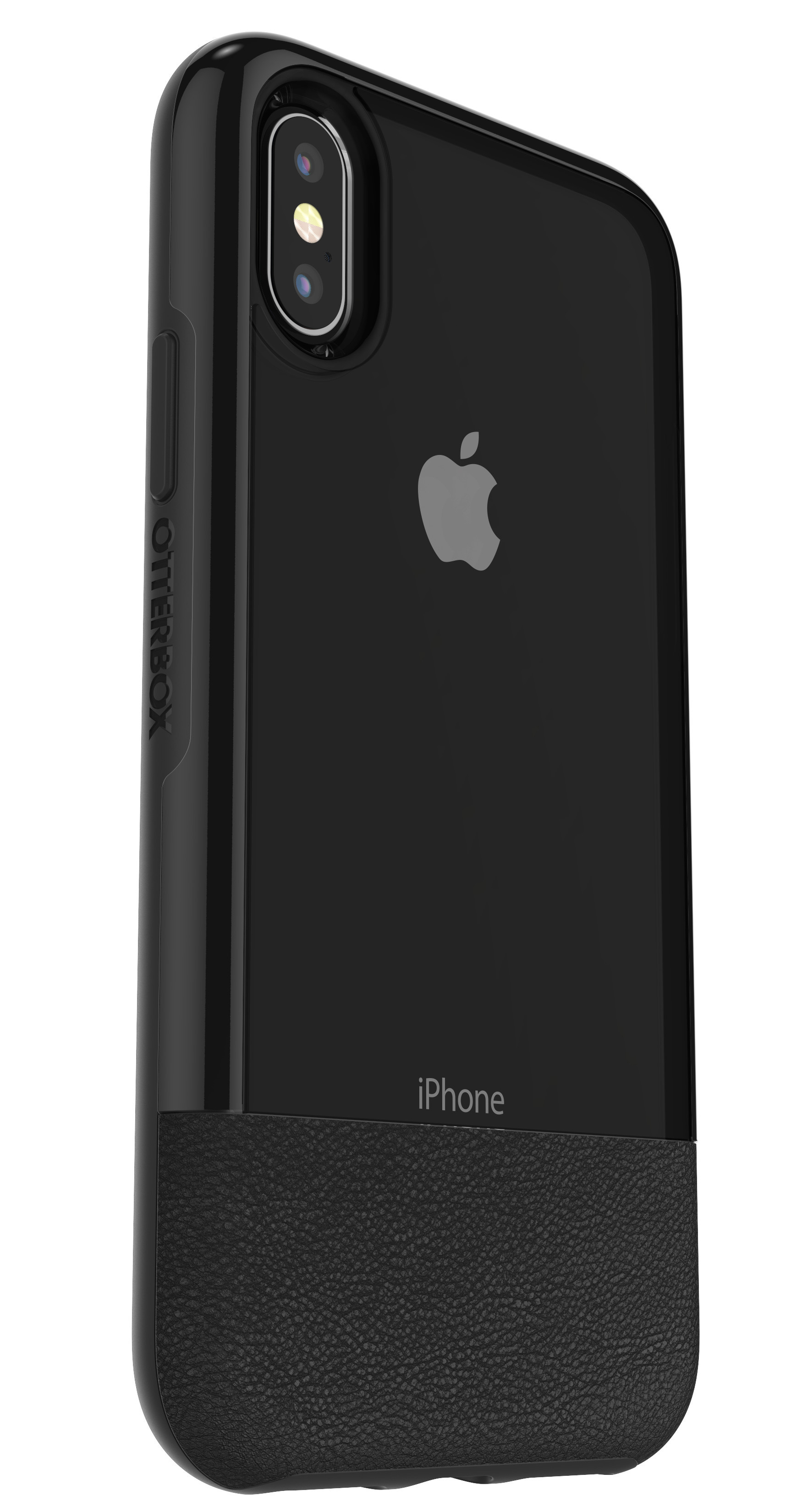 OTTERBOX Bundle Slim + Glas, Backcover, Apple, iPhone X, iPhone XS, Schwarz