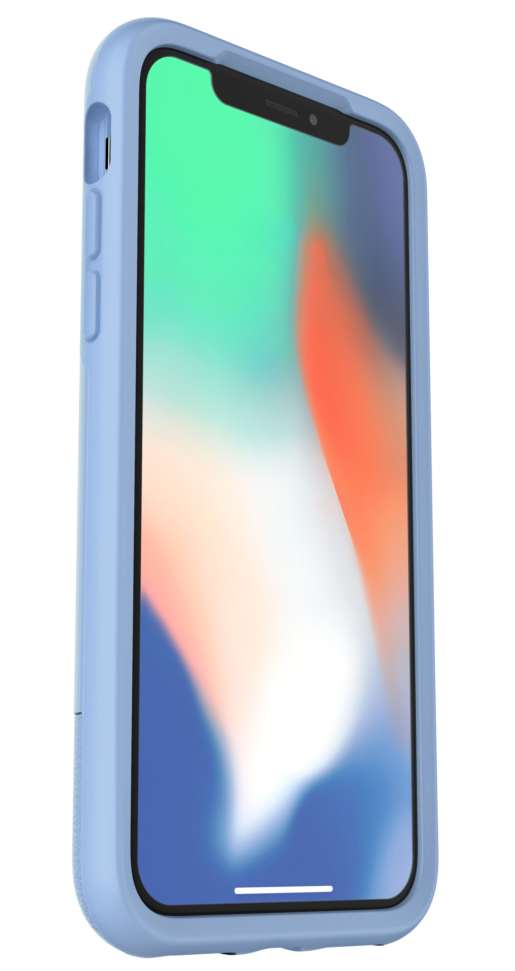 OTTERBOX Bundle Slim + Glas, Backcover, Apple, iPhone X, iPhone XS, Hellblau