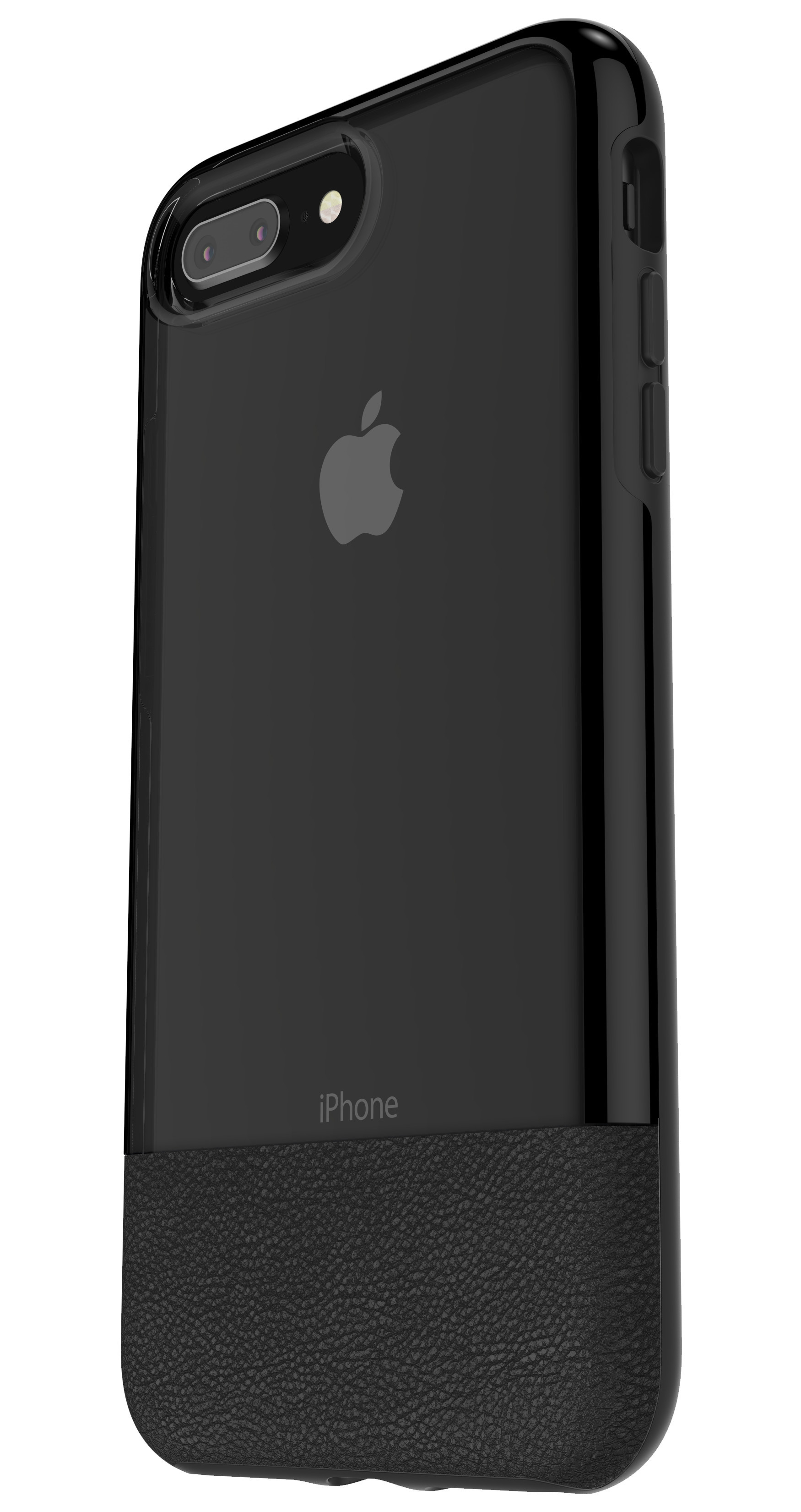OTTERBOX Bundle Slim + Glas, Backcover, 7 Schwarz iPhone Plus, iPhone 8 Plus, Apple