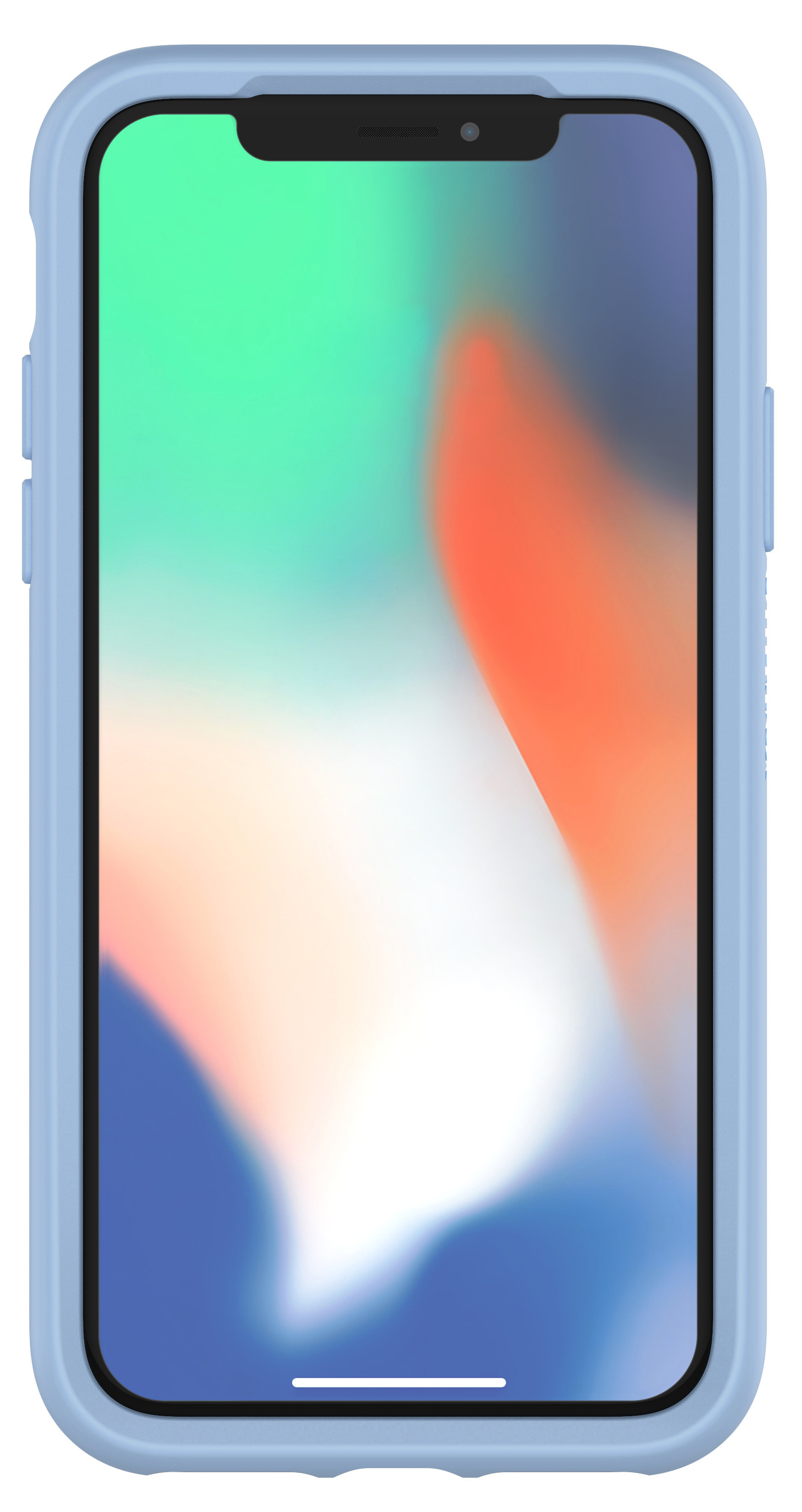 OTTERBOX Bundle Slim + Glas, Backcover, Apple, iPhone X, iPhone XS, Hellblau