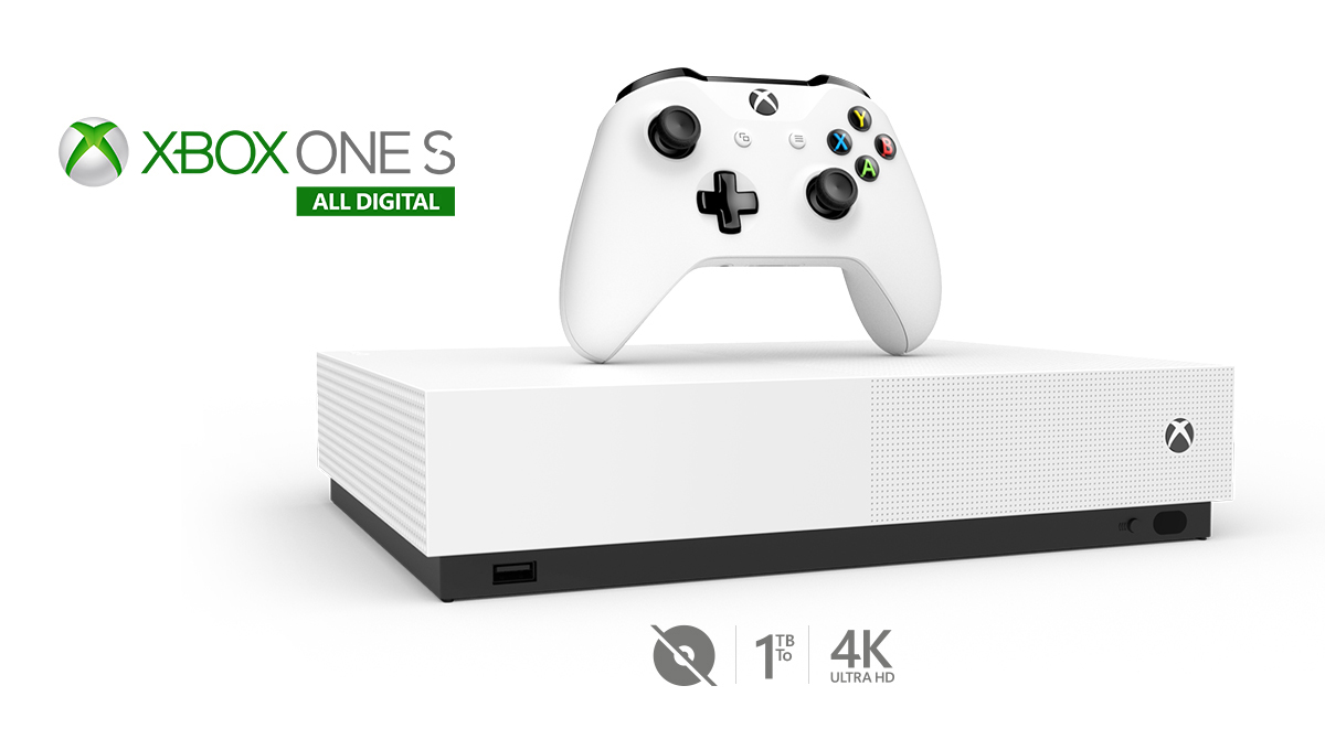 MICROSOFT Xbox One S 1TB - All Digital Edition [Konsole ohne optisches Laufwerk]