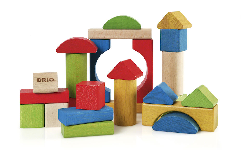 BRIO Bunte Holzbausteine   Spielset Mehrfarbig