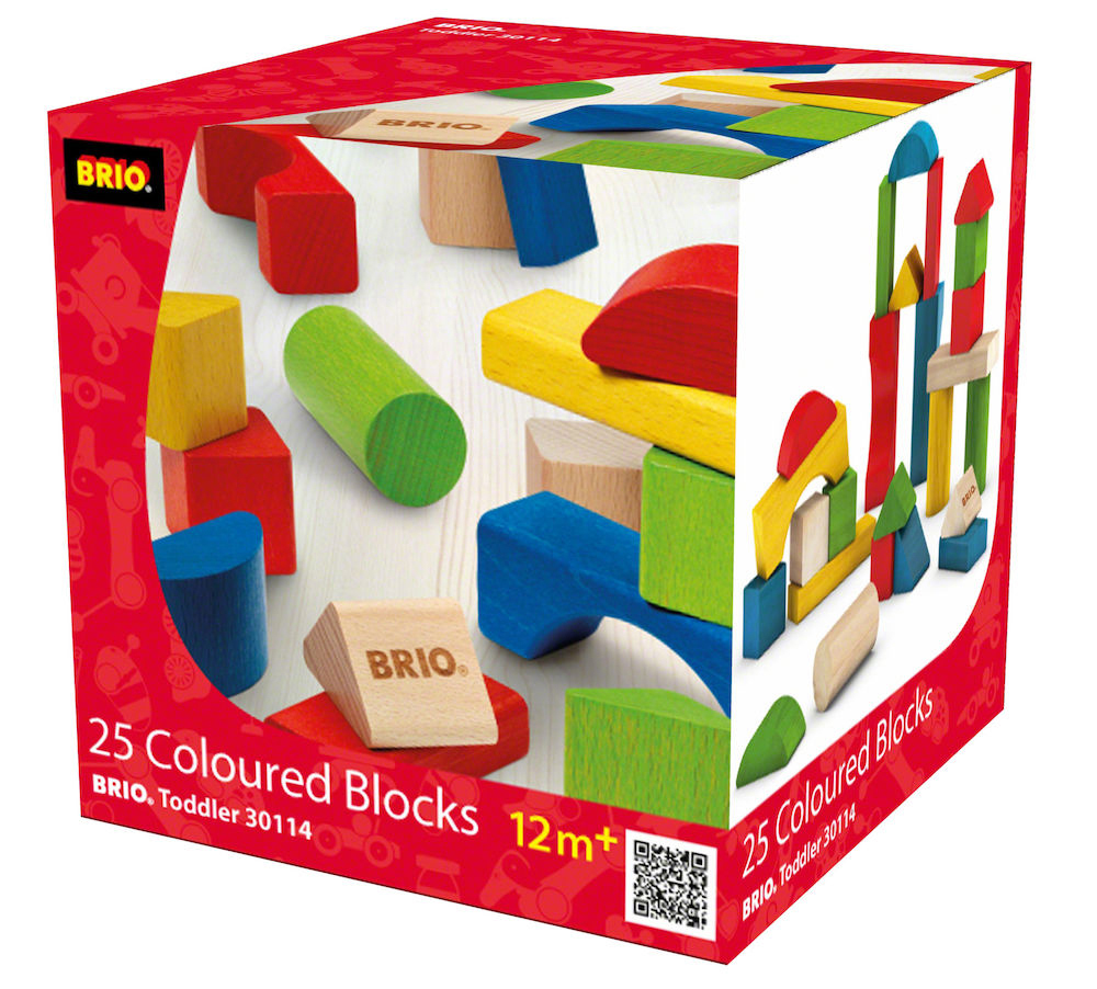 BRIO Bunte Holzbausteine   Spielset Mehrfarbig