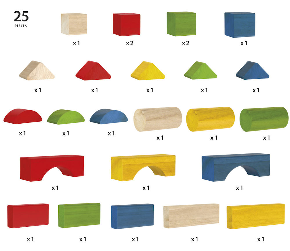 BRIO Bunte Holzbausteine   Spielset Mehrfarbig