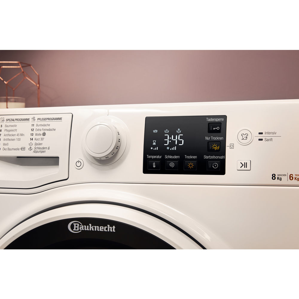 BAUKNECHT Waschtrockner WT 86G4 DE (8 kg, 1400 U/Min.)