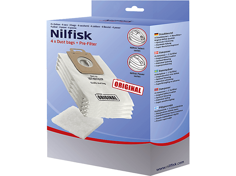 10 Staubsaugerbeutel für Nilfisk ELITE ENERGY CLASSIC Staubbeutel dust bag 