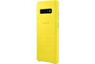 SAMSUNG Galaxy S10 Plus Leather Cover Geel