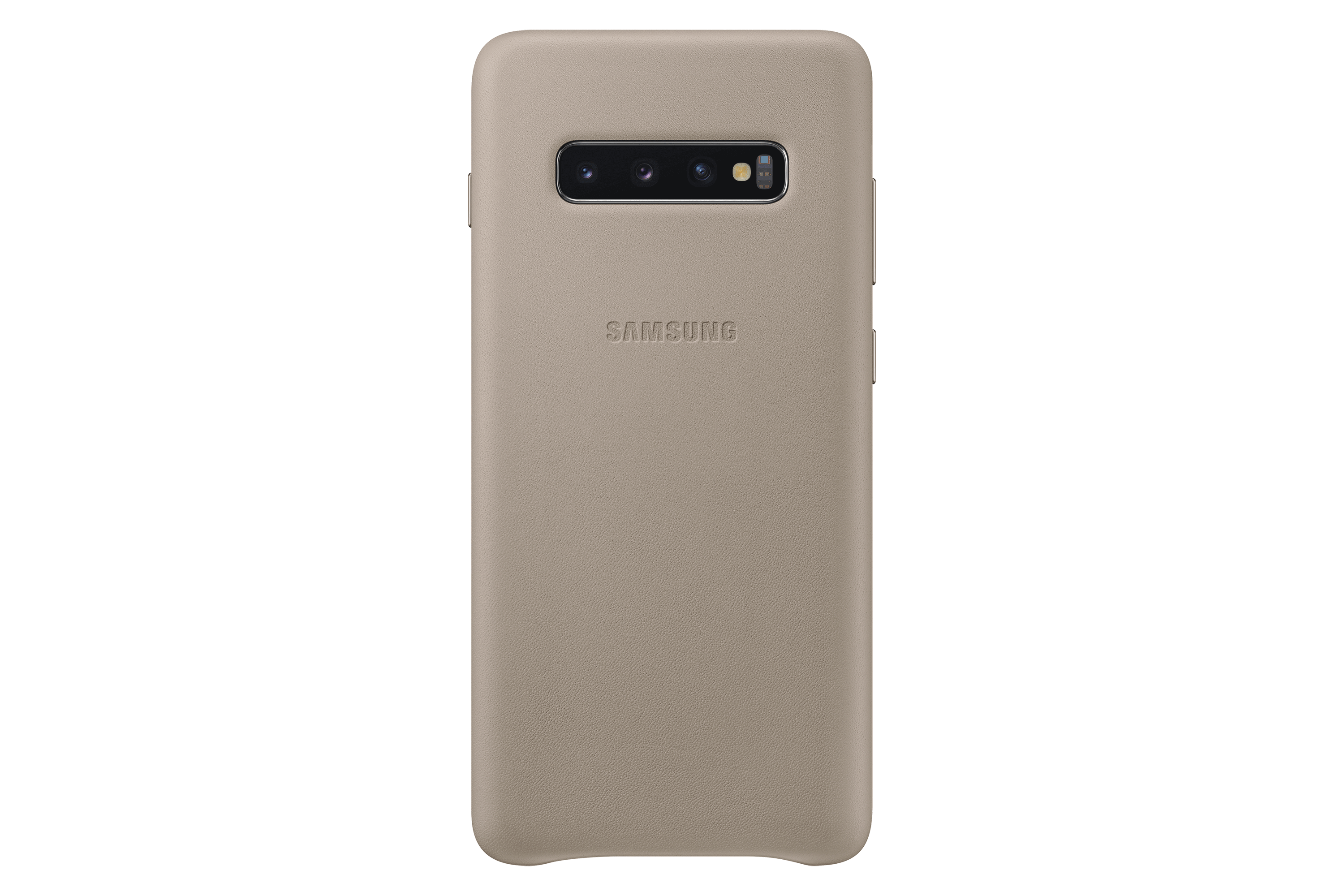 Samsung Galaxy S10 Plus Leather Cover Grijs