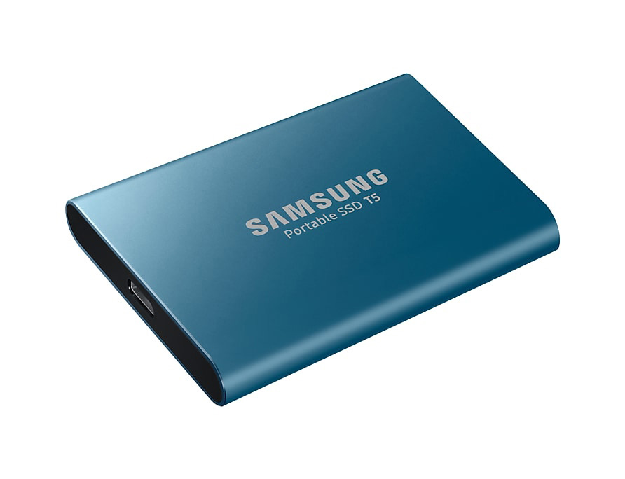 Festplatte, SSD, SSD T5 500 Portable GB SAMSUNG extern, Blau