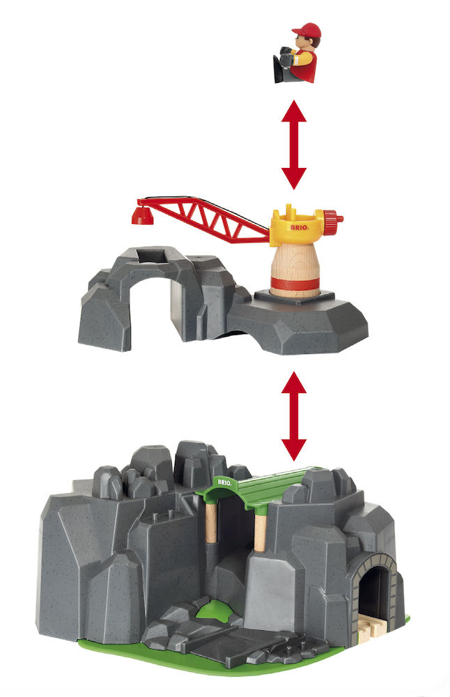 BRIO Grosse Goldmine mit Sound-Tunnel Spielset Mehrfarbig