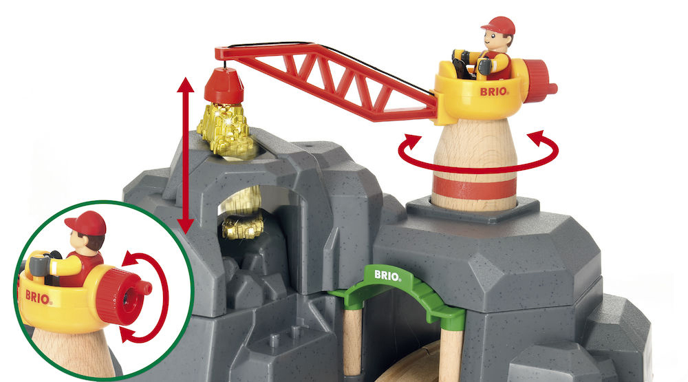 BRIO Grosse Goldmine mit Sound-Tunnel Spielset Mehrfarbig