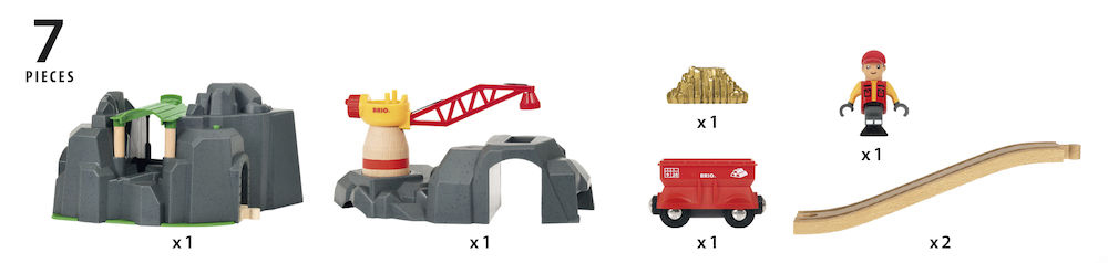 BRIO Grosse Goldmine mit Sound-Tunnel Spielset Mehrfarbig