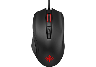 HP Omen Mouse 600 - Souris Gaming - Suivi laser de 12000 ppp - Noir / Rouge - Souris de jeu, Câble, 12000 dpi, Noir/Rouge