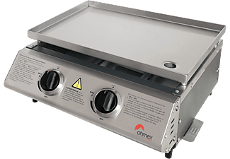 OHMEX BBQ-2020SS - Gril au gaz (Gris)