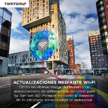 GPS - TomTom GO PREMIUM, 6", Mapa Mundial, Bluetooth, Negro