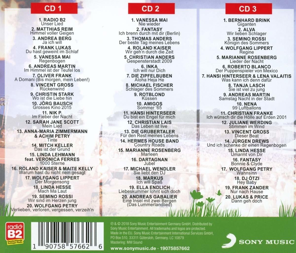 CD-Cover mit Titeln und Künstlern. Der Hintergrund ist weiß.