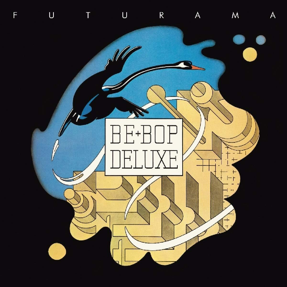 Albumcover für Be-Bop Deluxe. Enthält einen Schwan und Maschinen in einer surrealen Komposition.