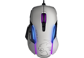 ROCCAT ROCCAT Kone AIMO - Gaming Maus - 12000 DPI - Bianco - Mouse gaming, Connessione con cavo, Ottica con diodi laser, 12000 dpi, Bianco