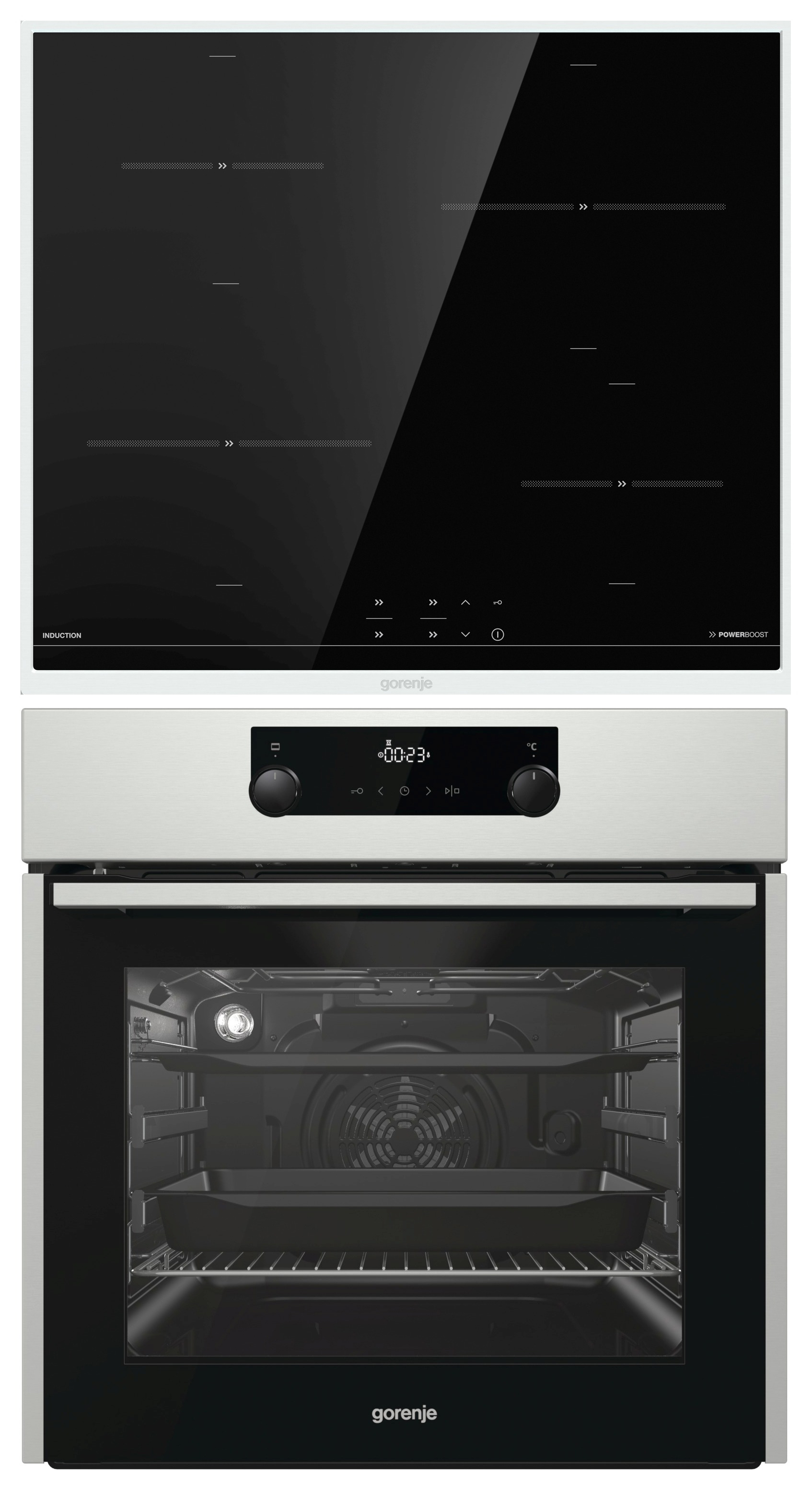 GORENJE PROFISET BOP IN (BOP637E301X+IT640BX), Einbauherdset (Induktionskochfeld, A+, 63 l)