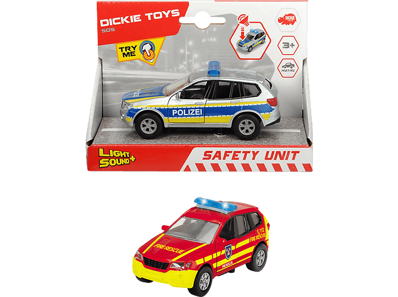 DICKIE-TOYS Safety sortiert Spielzeugauto - Mehrfarbig Unit