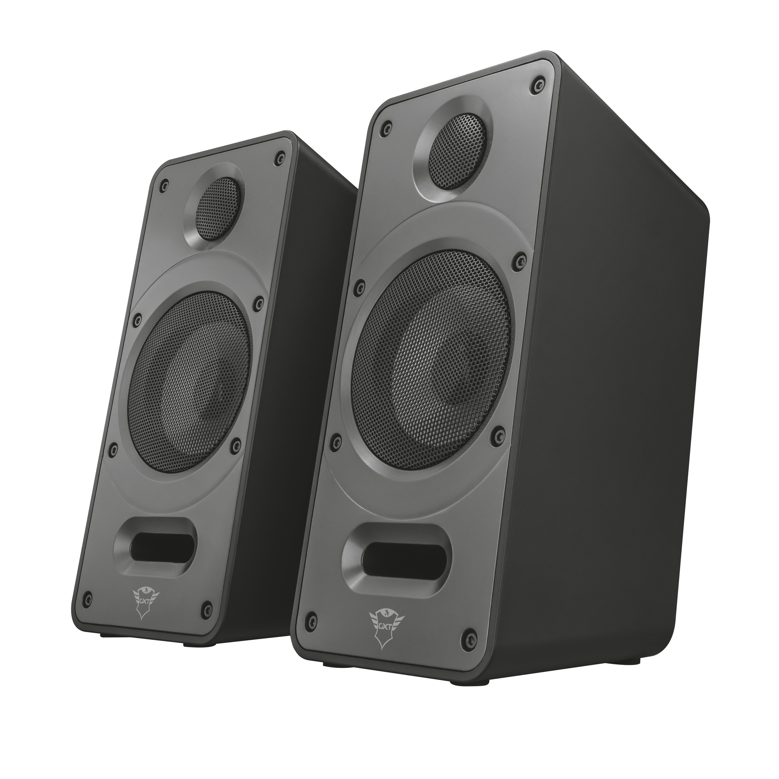TRUST GXT 688 Torro Beleuchtetes 2.1-Lautsprecherset (2.1-Lautsprecherset, Schwarz