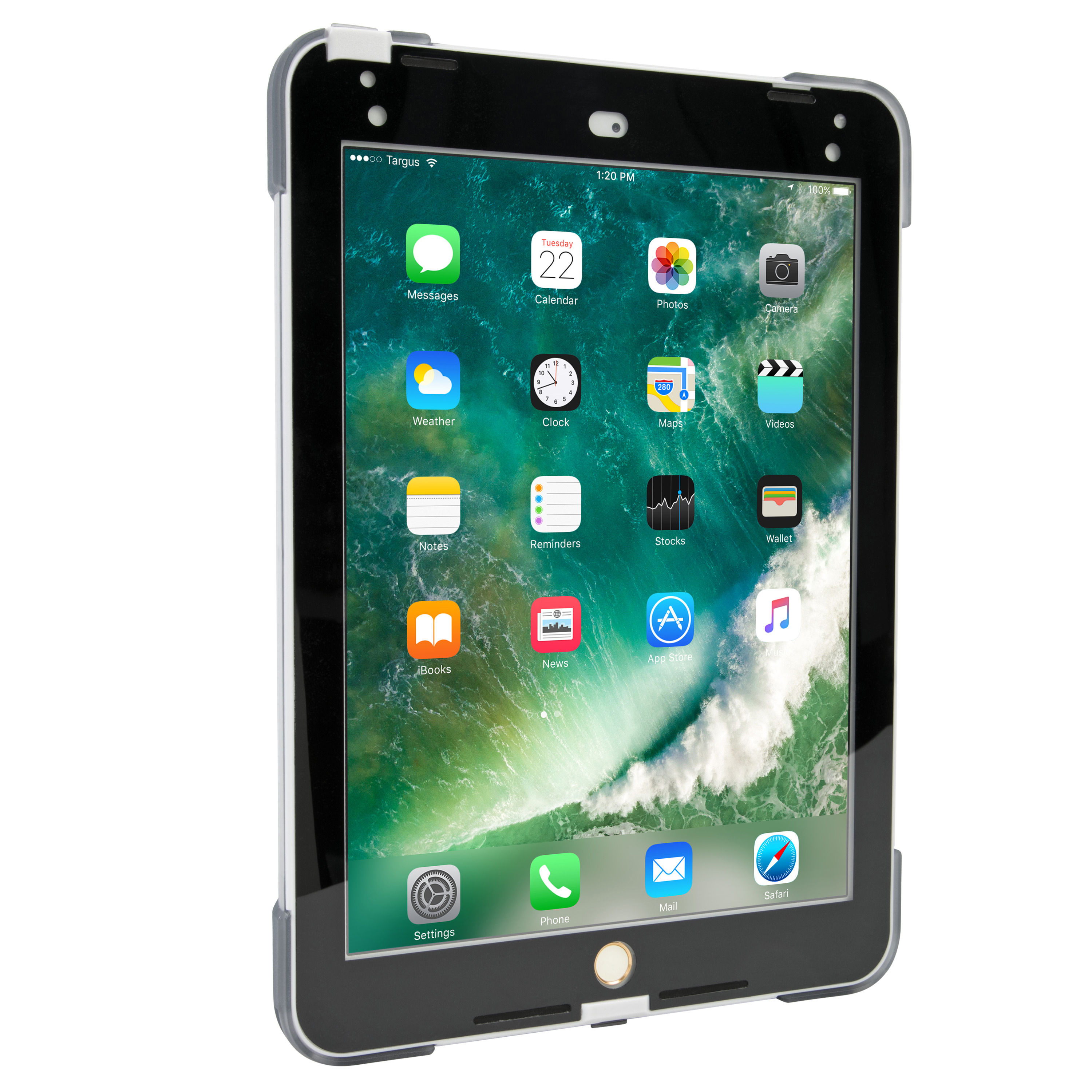 TARGUS SafePort®, Bookcover, Apple, iPad Air, iPad Air 2, iPad Pro, iPad (5. Generation), iPad (6. Generation), Grau