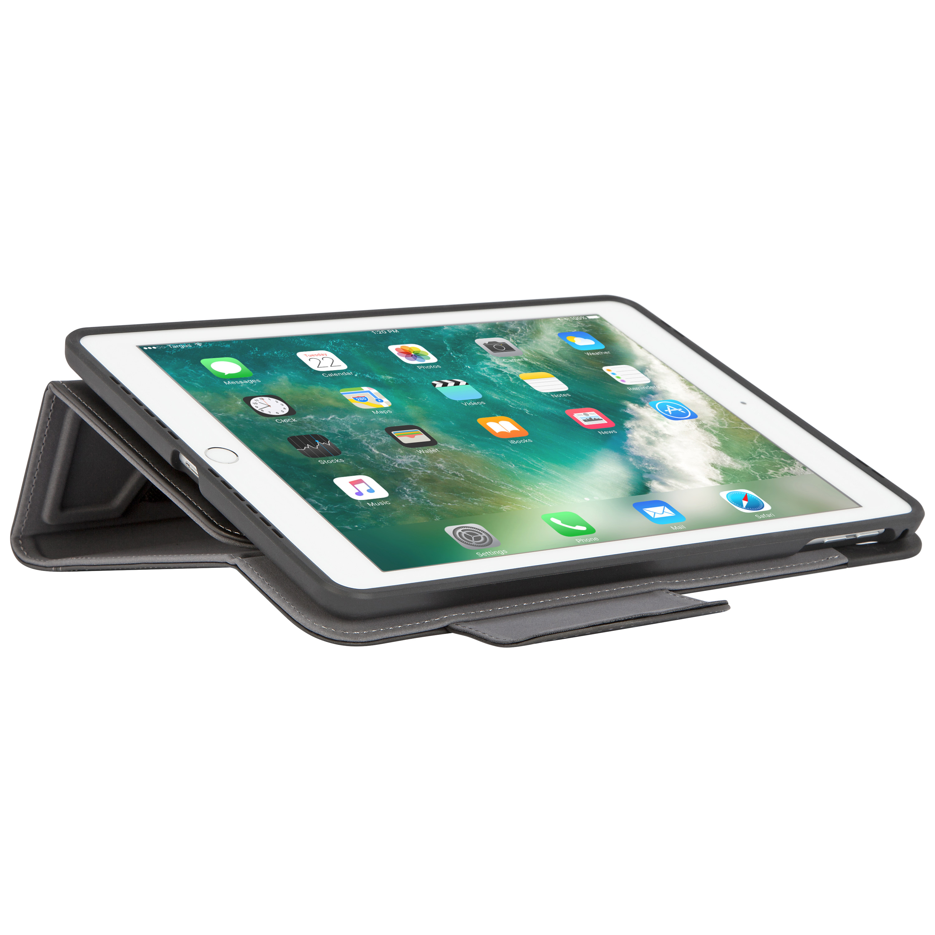 TARGUS VersaVu, Bookcover, Apple, iPad Air, iPad Air 2, iPad Pro, iPad (5. Generation), iPad (6. Generation), Schwarz