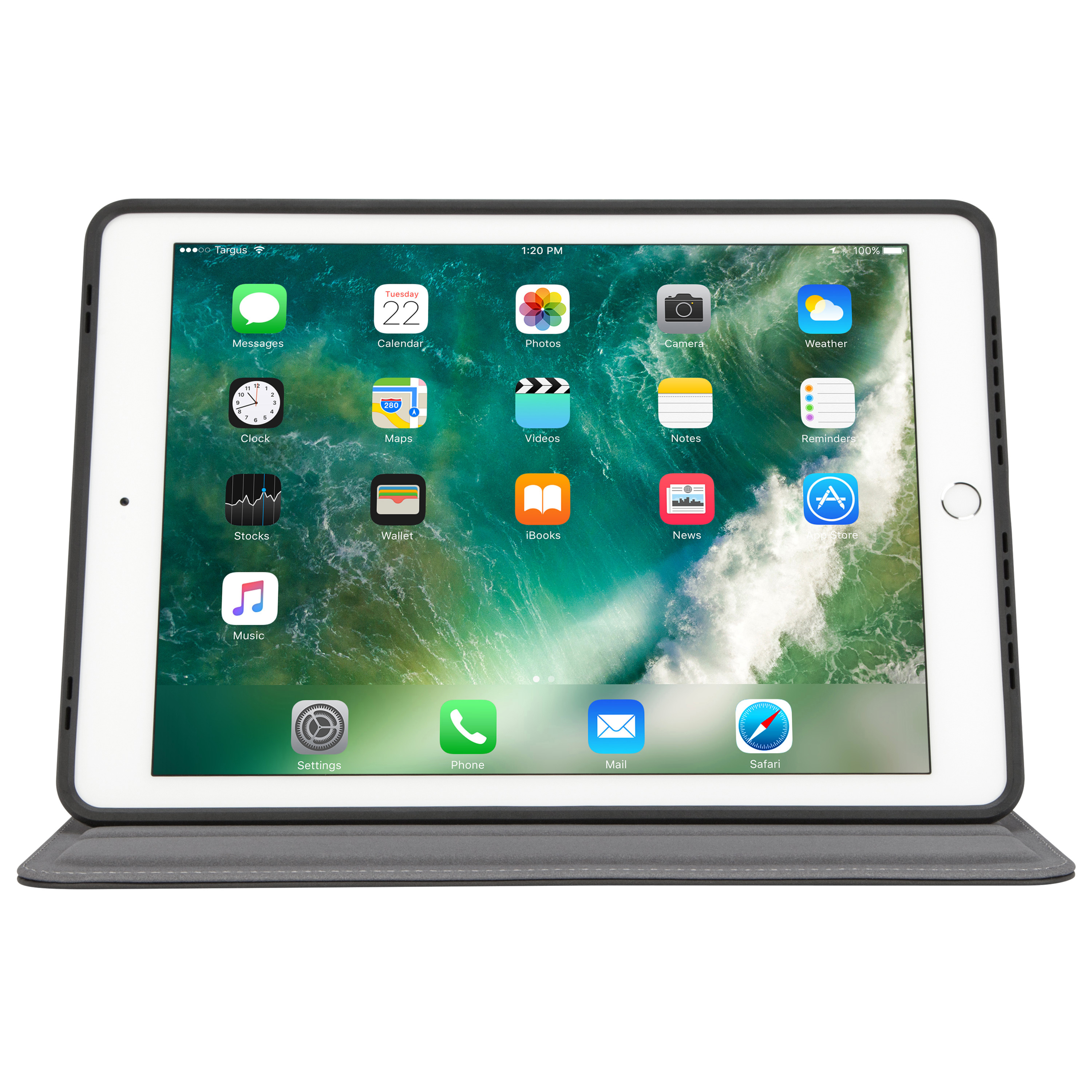 TARGUS VersaVu, Bookcover, Apple, iPad Air, iPad Air 2, iPad Pro, iPad (5. Generation), iPad (6. Generation), Schwarz