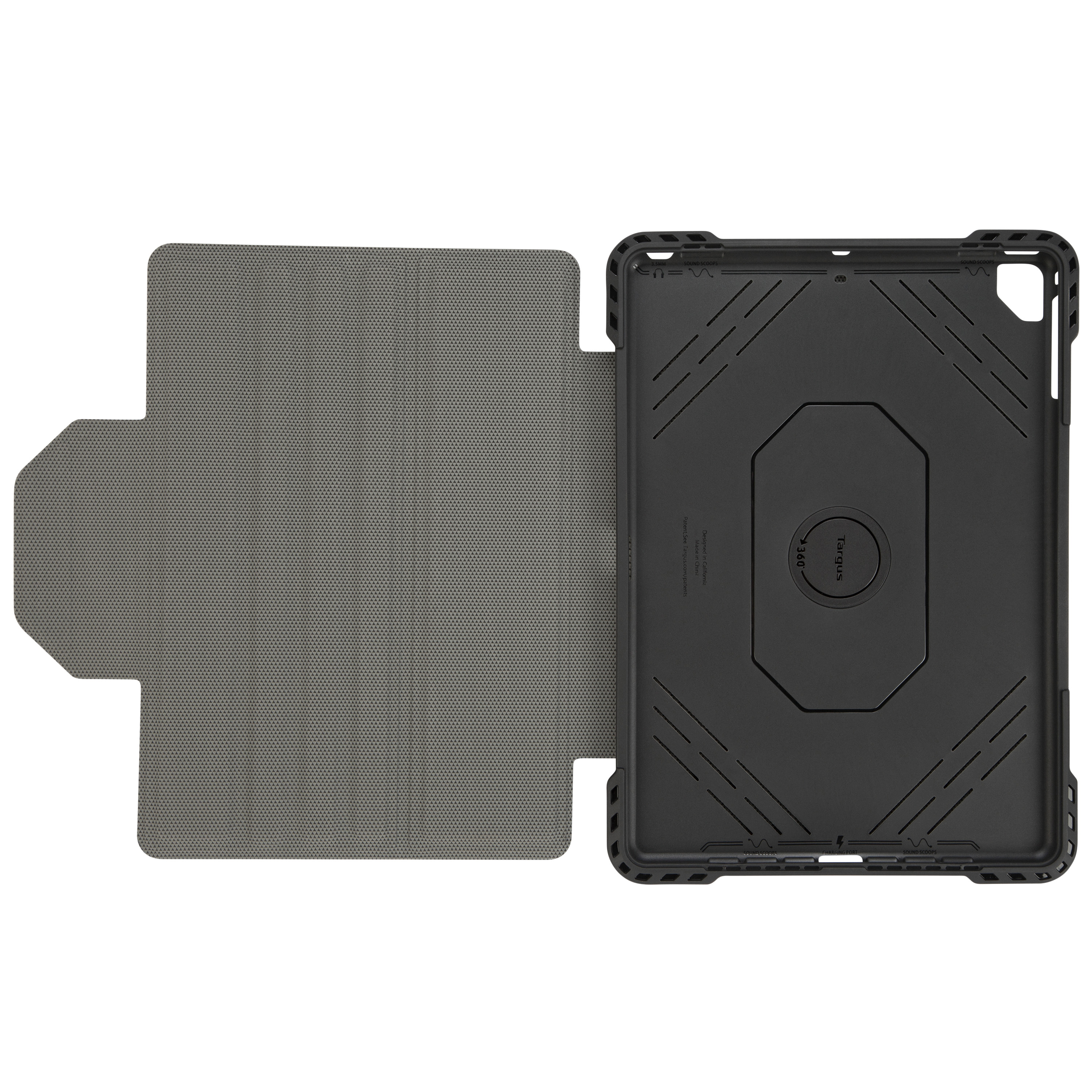 TARGUS Pro-Tek, Bookcover, Apple, iPad Air, iPad Air 2, iPad Pro, iPad (5. Generation), iPad (6. Generation), Schwarz