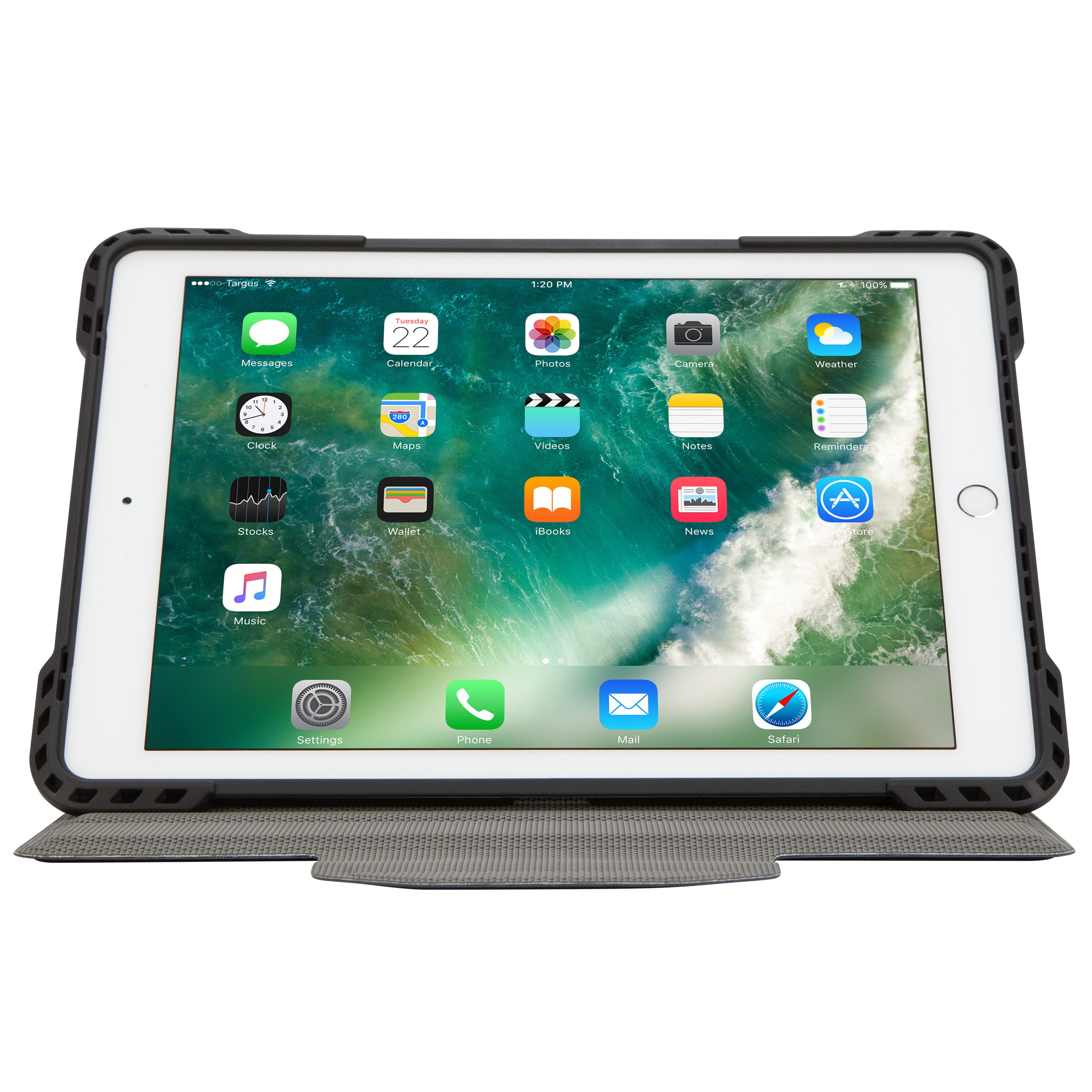 TARGUS Pro-Tek, Bookcover, Apple, iPad Air, iPad Air 2, iPad Pro, iPad (5. Generation), iPad (6. Generation), Schwarz