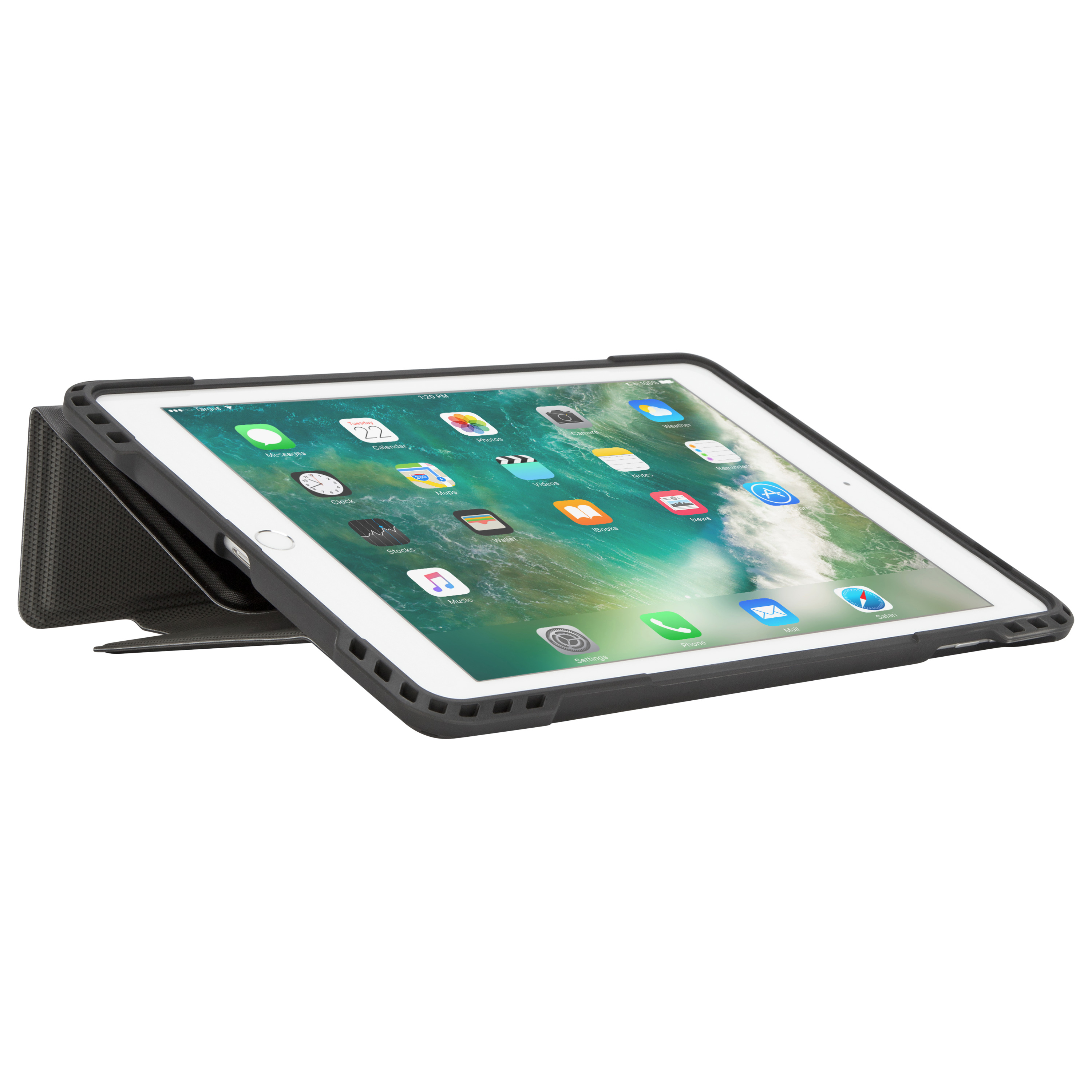 TARGUS Pro-Tek, Bookcover, Apple, iPad Air, iPad Air 2, iPad Pro, iPad (5. Generation), iPad (6. Generation), Schwarz