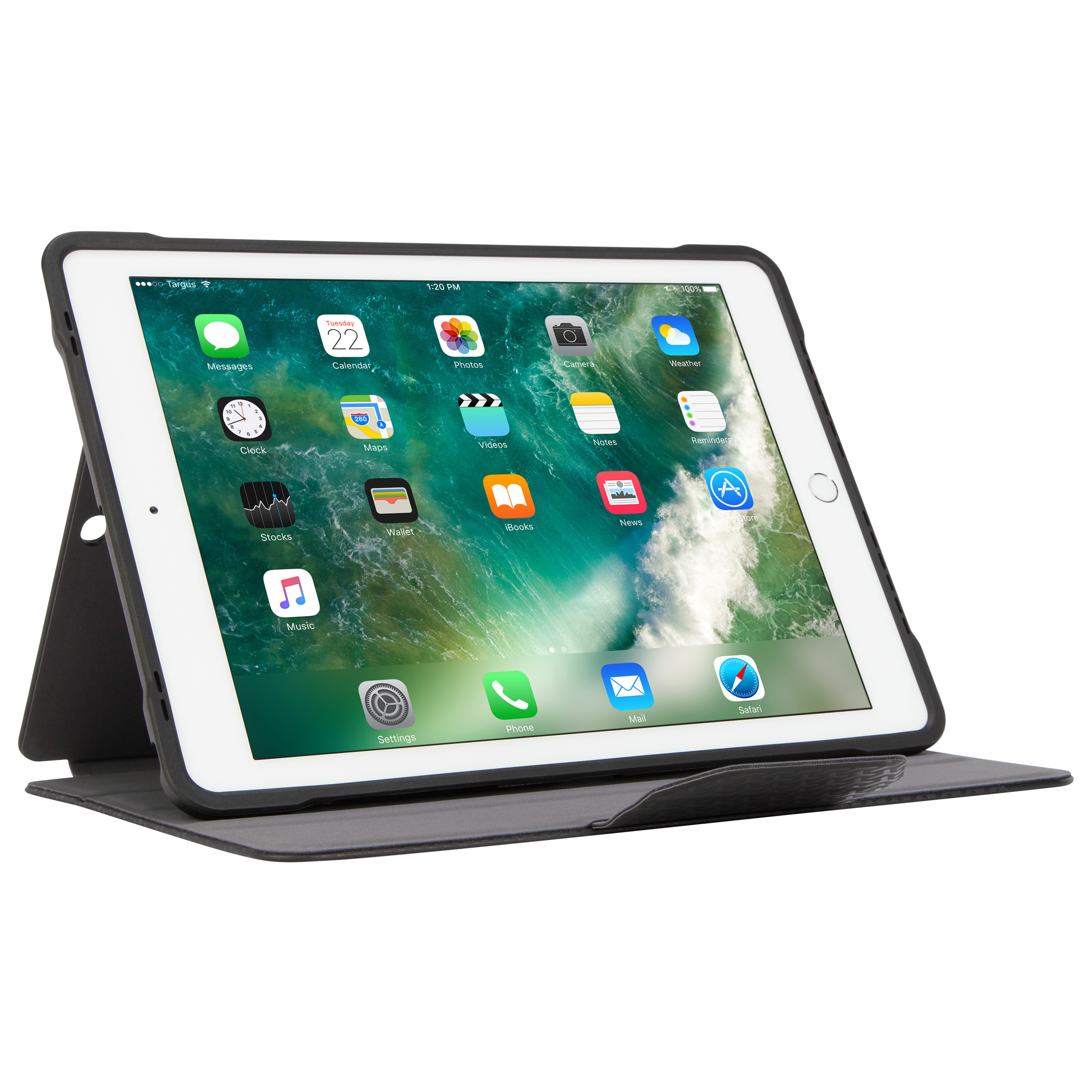 TARGUS Click-In, Bookcover, Apple, iPad Air, iPad Air 2, iPad Pro, iPad (5. Generation), iPad (6. Generation), Schwarz