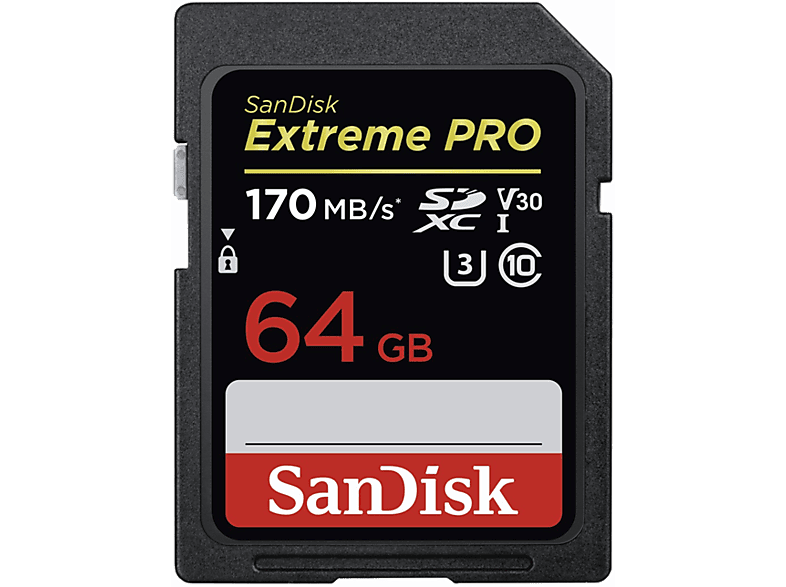SANDISK Geheugenkaart Extreme Pro SDXC 64 GB V30 UHS (183530)