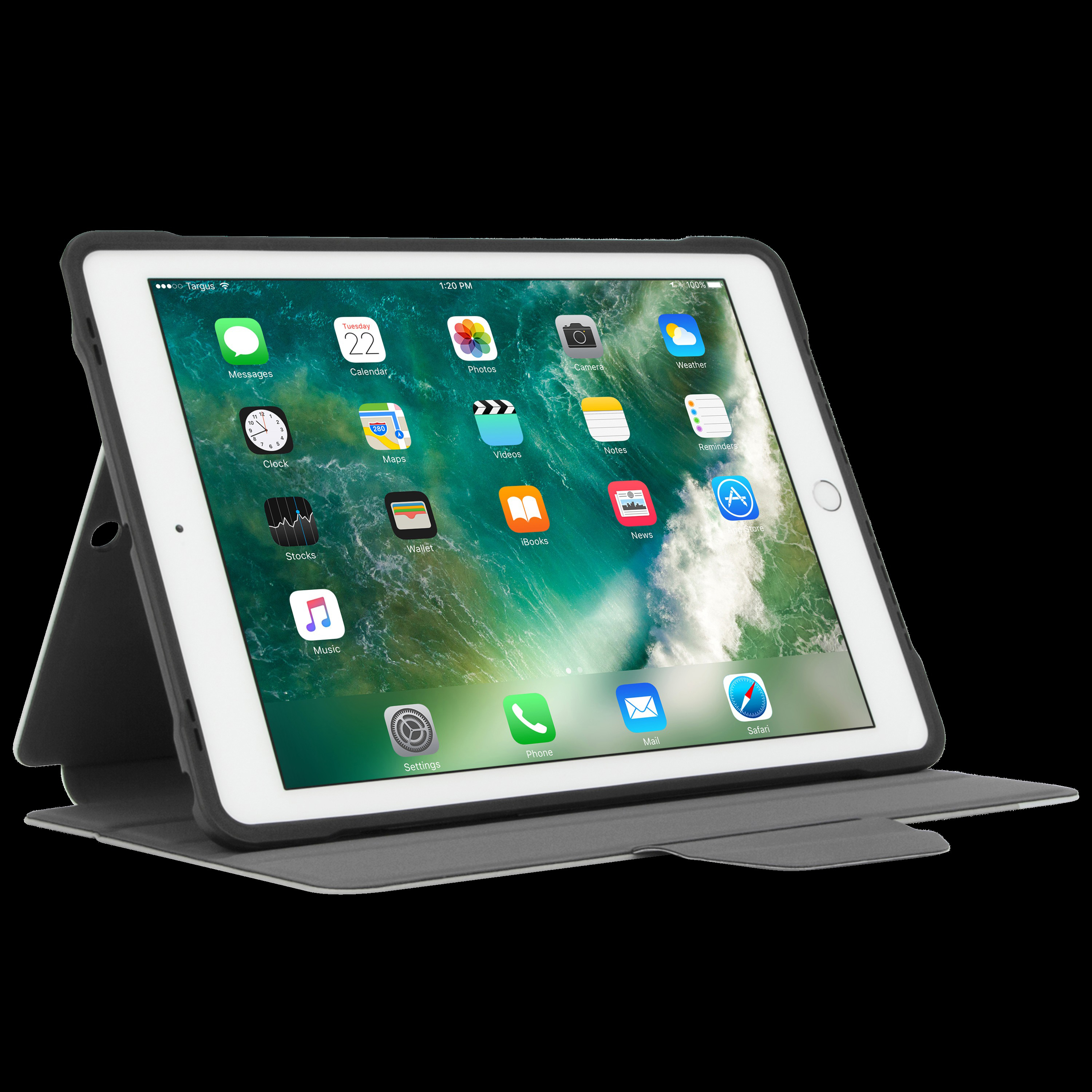 TARGUS Click-In, Bookcover, Apple, iPad Air, iPad Air 2, iPad Pro, iPad (5. Generation), iPad (6. Generation), Silber