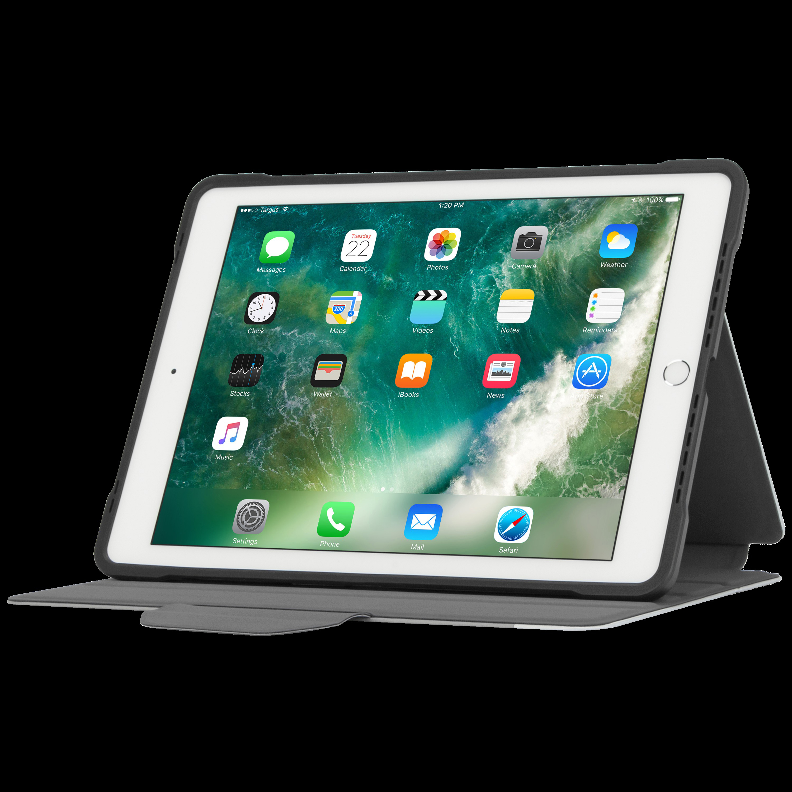 TARGUS Click-In, Bookcover, Apple, iPad Air, iPad Air 2, iPad Pro, iPad (5. Generation), iPad (6. Generation), Silber