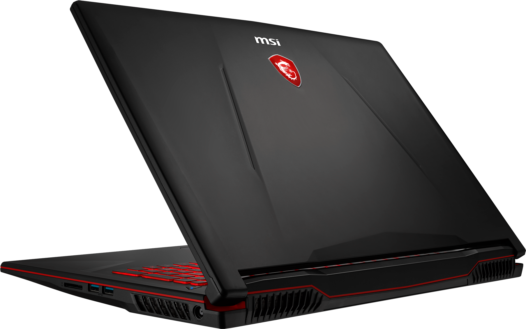 MSI Gaming Notebook GL73 8SD-213DE schwarz/rot (0017C7-213) Gaming Notebook, 17,3 Zoll, Full-HD, Intel® Core™ i7-8750H Prozessor
(9 MB Cache, bis zu 4.10 GHz), 16 GB, 256 GB SSD + 1 TB HDD