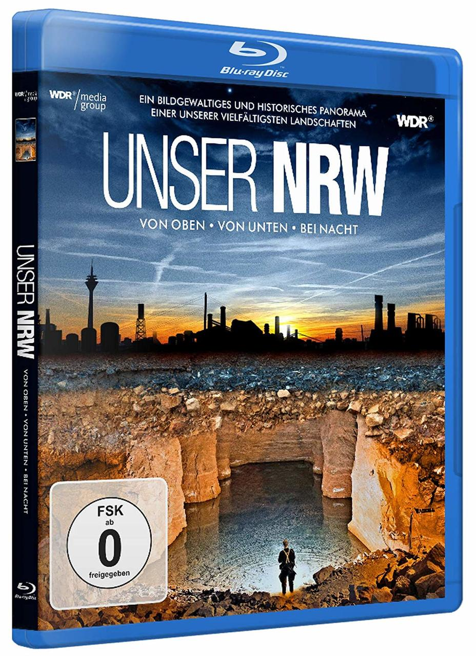 Unser NRW (NRW von unten Blu-ray oben, von Nacht) und bei