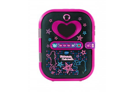 VTECH Kidisecrets Selfie Music black elektronisches Tagebuch, Schwarz/Pink