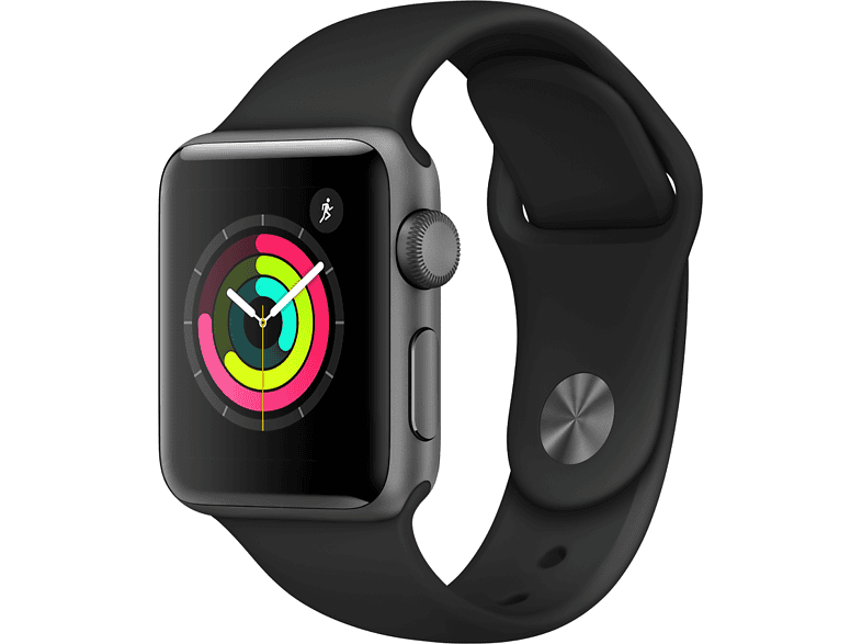APPLE AW S3 GPS MR362TU/A 42mm Uzay Grisi Alüminyum Kasa ve Siyah Spor ...