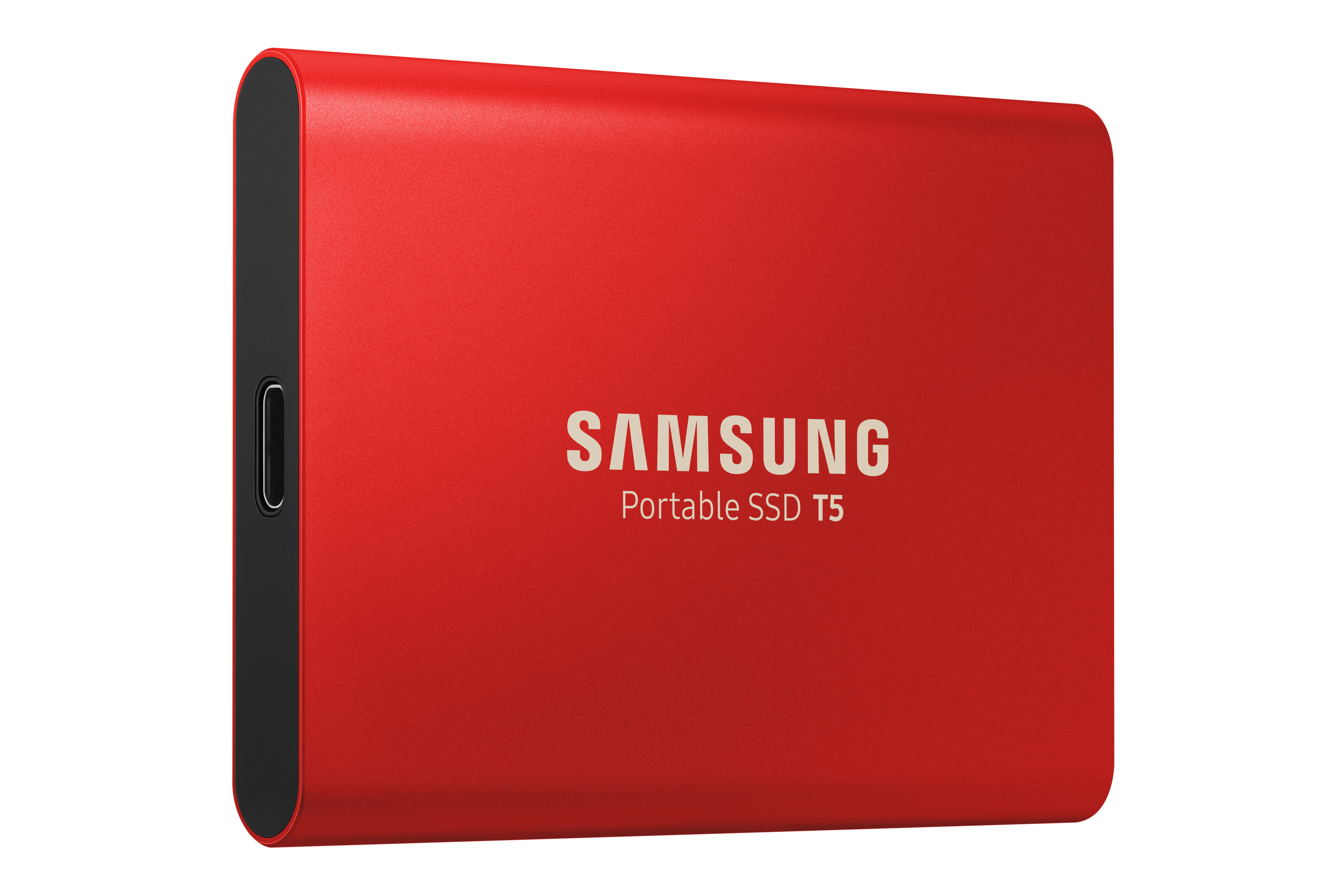 SAMSUNG Portable SSD T5 Festplatte, 1 TB SSD, 2,5 Zoll, extern, Rot