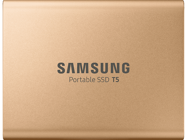 SAMSUNG Portable SSD T5 Festplatte, 500 GB SSD, 2,5 Zoll, extern, Rosegold | Externe USB SSD