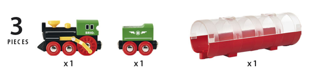 BRIO Tunnel Box Dampflokzug Eisenbahn Mehrfarbig