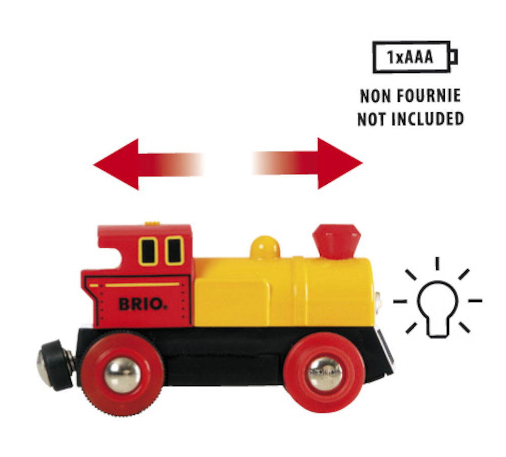 BRIO Gelbe Batterielok Eisenbahn Mehrfarbig
