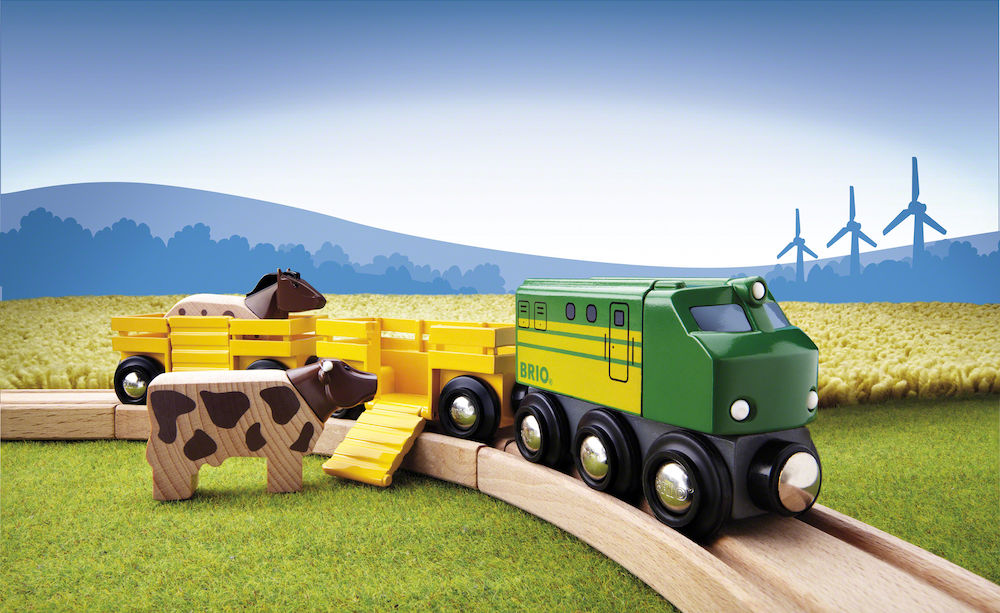 BRIO Bauernhof-Zug Eisenbahn Mehrfarbig