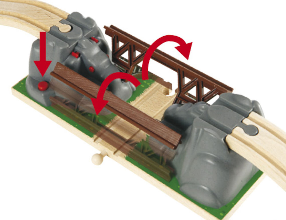 BRIO Einsturzbrücke Zubehör für Eisenbahn Mehrfarbig