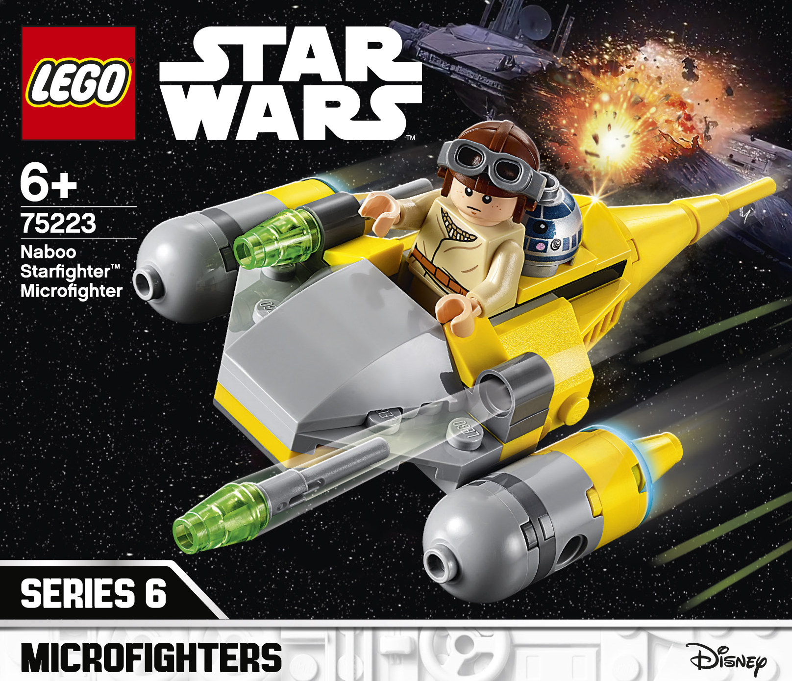 LEGO 75223 Naboo Starfighter™ Microfighter Bausatz, Mehrfarbig