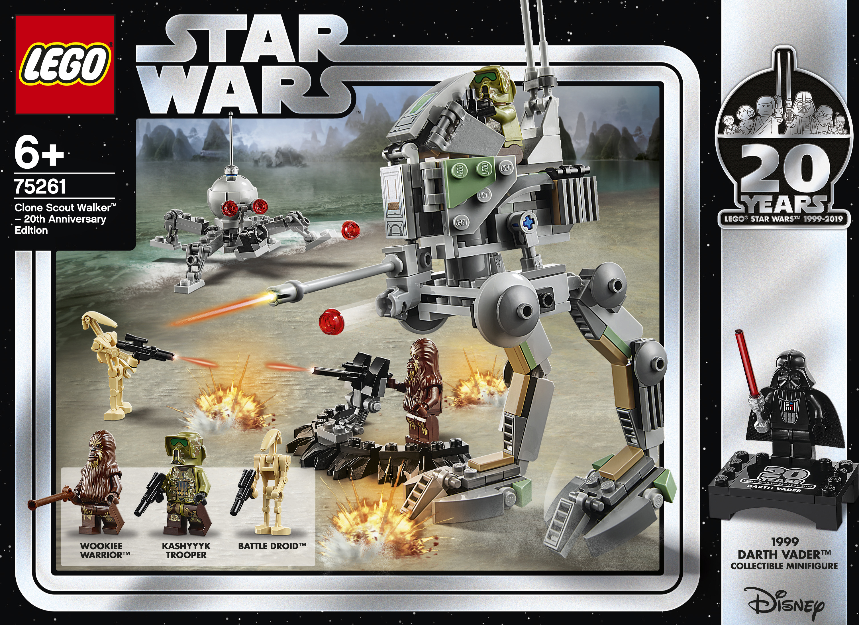 LEGO 75261 Clone Scout Walker™ – 20 Jahre LEGO Star Wars Bausatz, Mehrfarbig