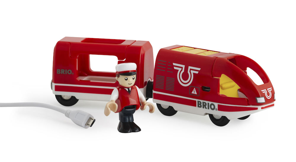 BRIO Roter Akku-Reisezug batteriebetriebenes Spielzeug Mehrfarbig