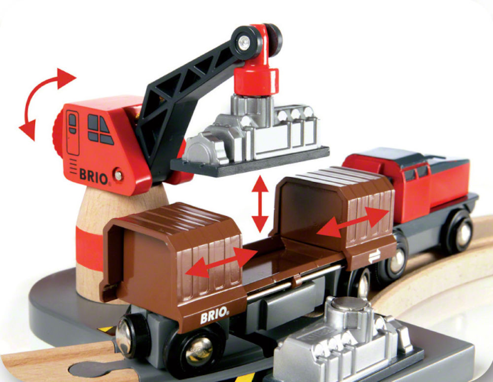 BRIO Container Hafen Set Spielset Mehrfarbig