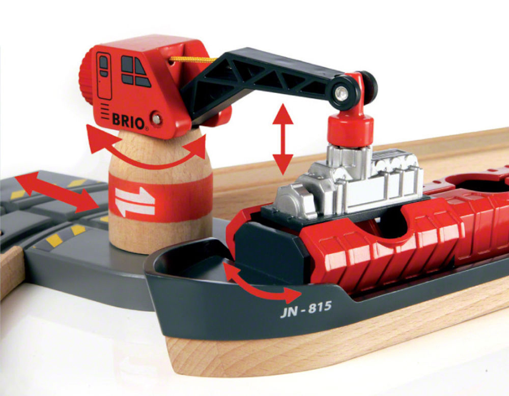 BRIO Container Hafen Set Spielset Mehrfarbig